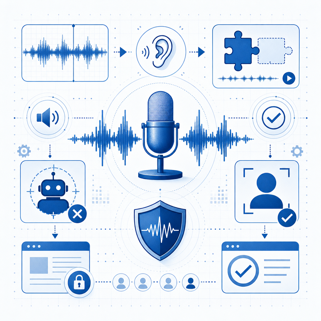 Audio challenge captcha — when and why to use it