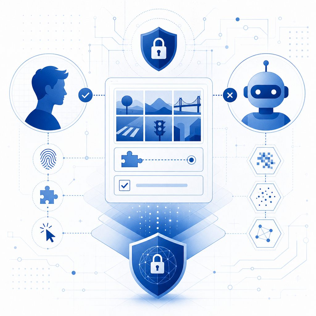 How to run a captcha bot test without blocking real users