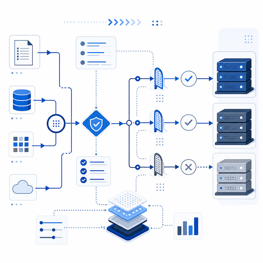 server validation flowchart concept