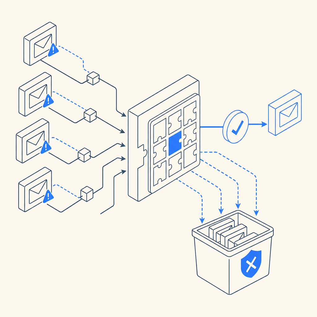 abstract concept of spam blocking using CAPTCHA