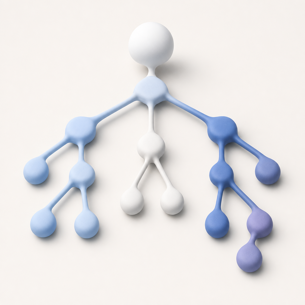 abstract decision tree showing valid, invalid, and suspicious comment paths