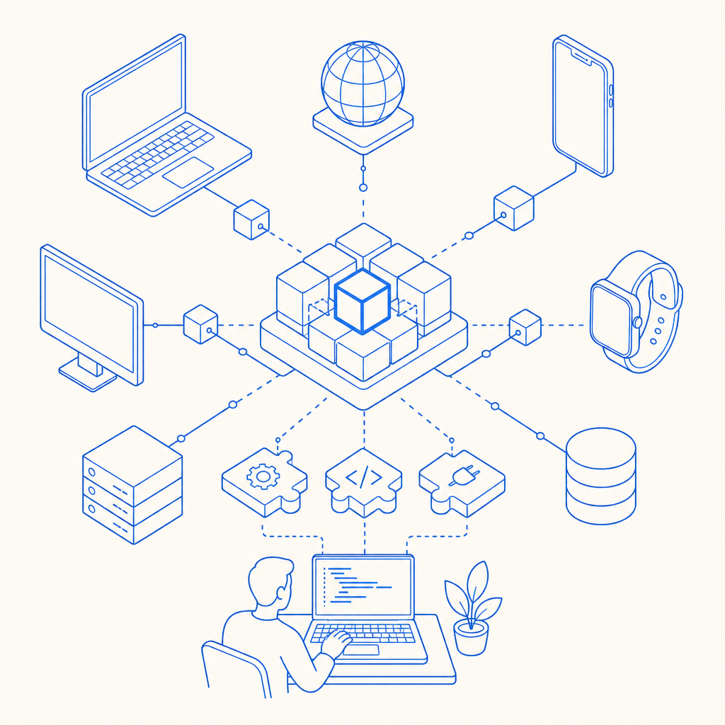 depiction of diverse platform support and developer-friendly integration