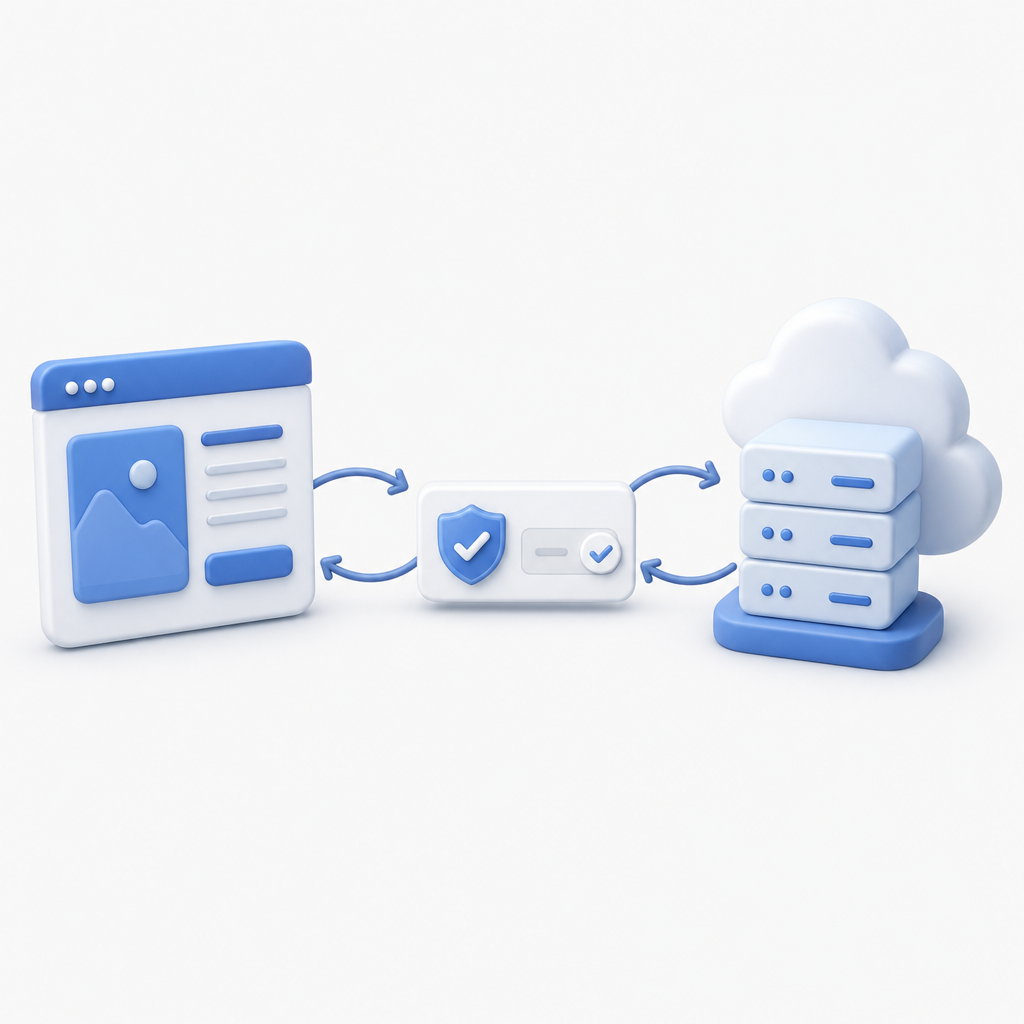 flow diagram showing Angular app integration with captcha component and backend 