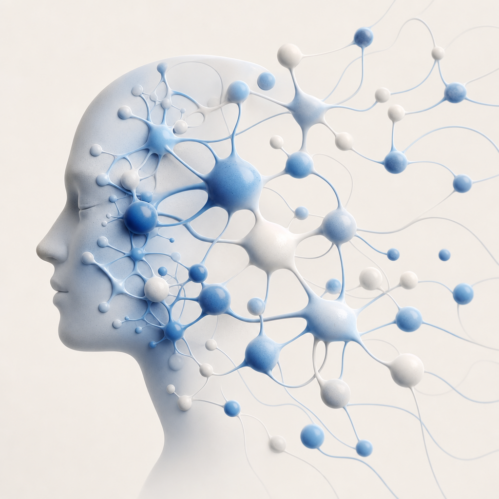 abstract AI neuron pattern representing behavioral analysis and decision-making