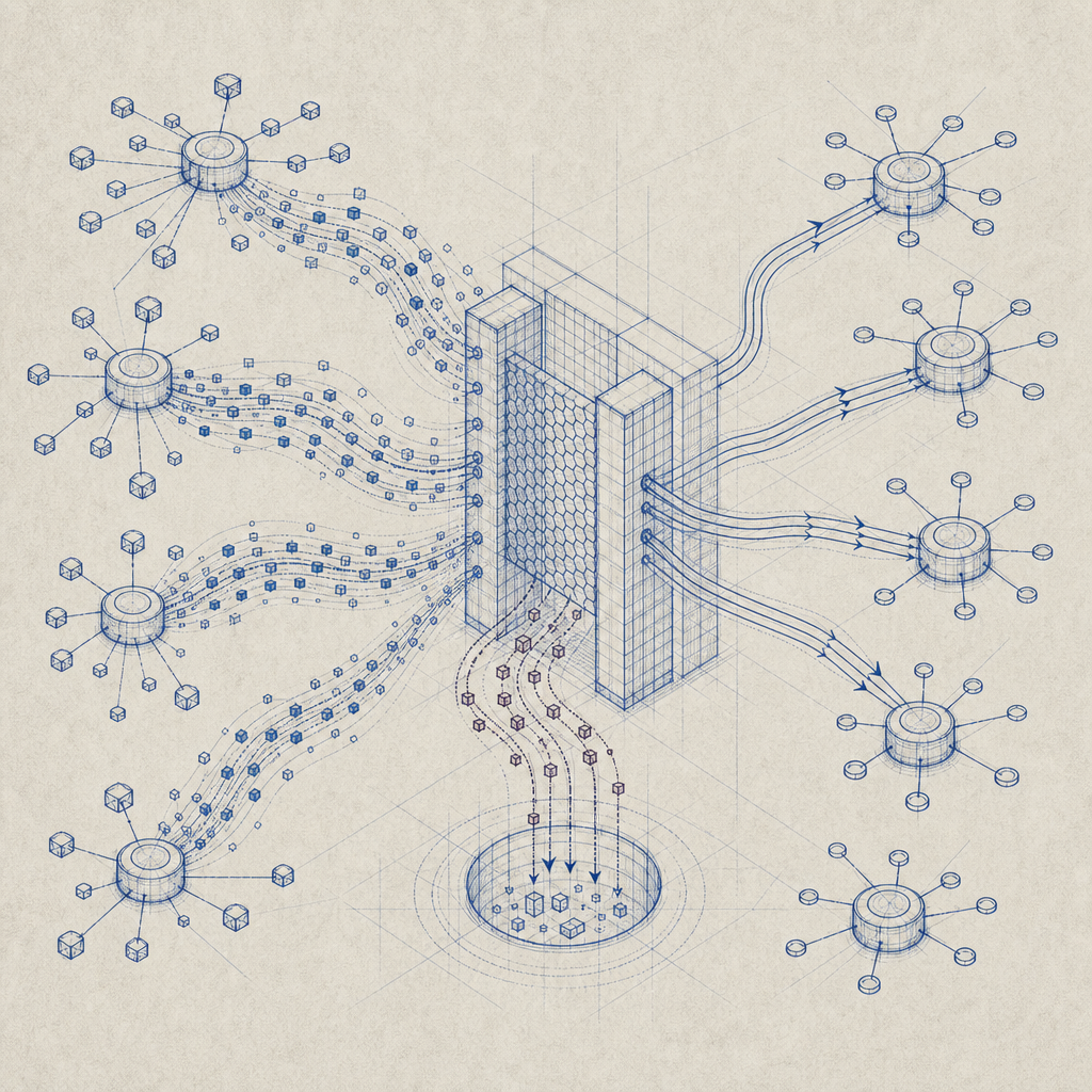 network nodes with bot traffic filtering concept