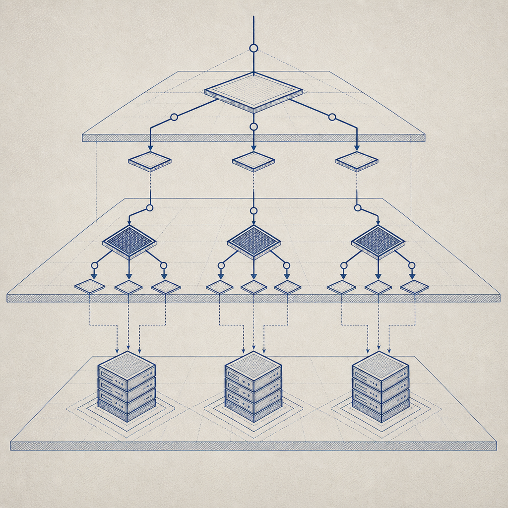 layered decision tree showing passive check, challenge, and server validation br