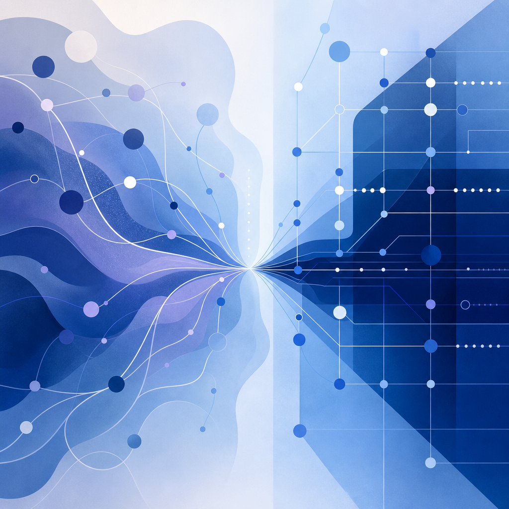 abstract concept of human vs bot interaction patterns