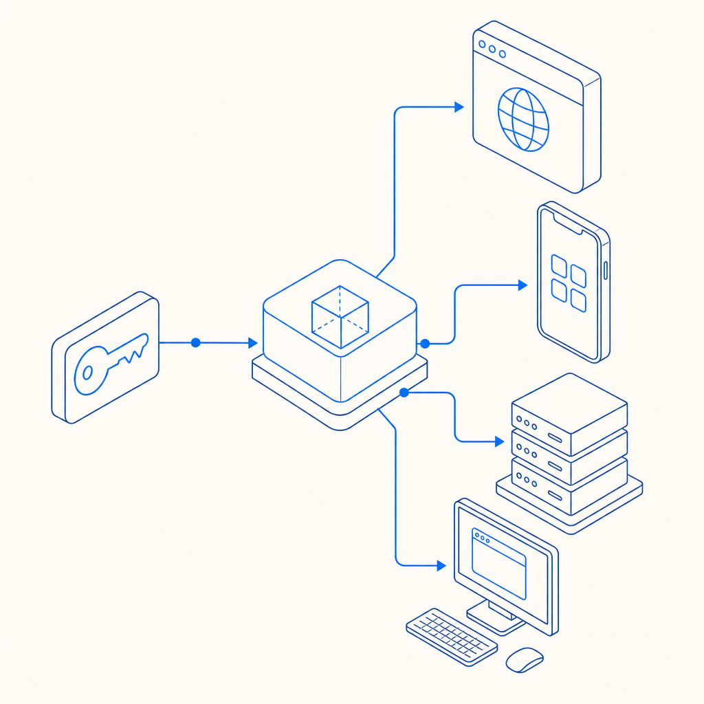 simplified SDK integration with API key across multiple platforms