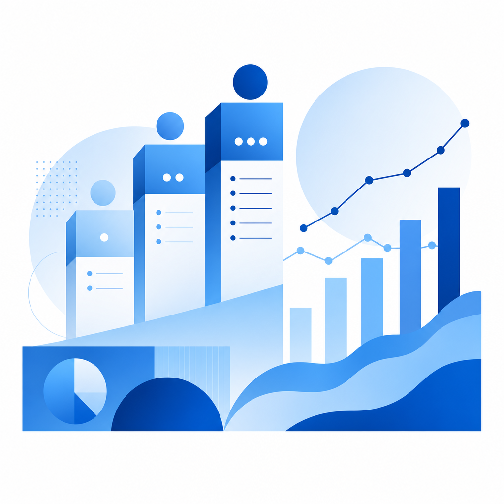 conceptual pricing model and volume chart comparison