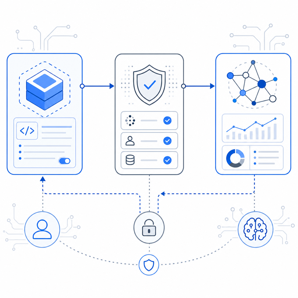 flowchart illustrating interactions between client SDK, server validation, and b