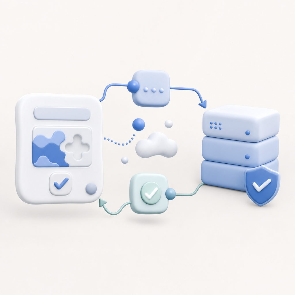 abstract flowchart of CaptchaLa client SDK and server validation interaction