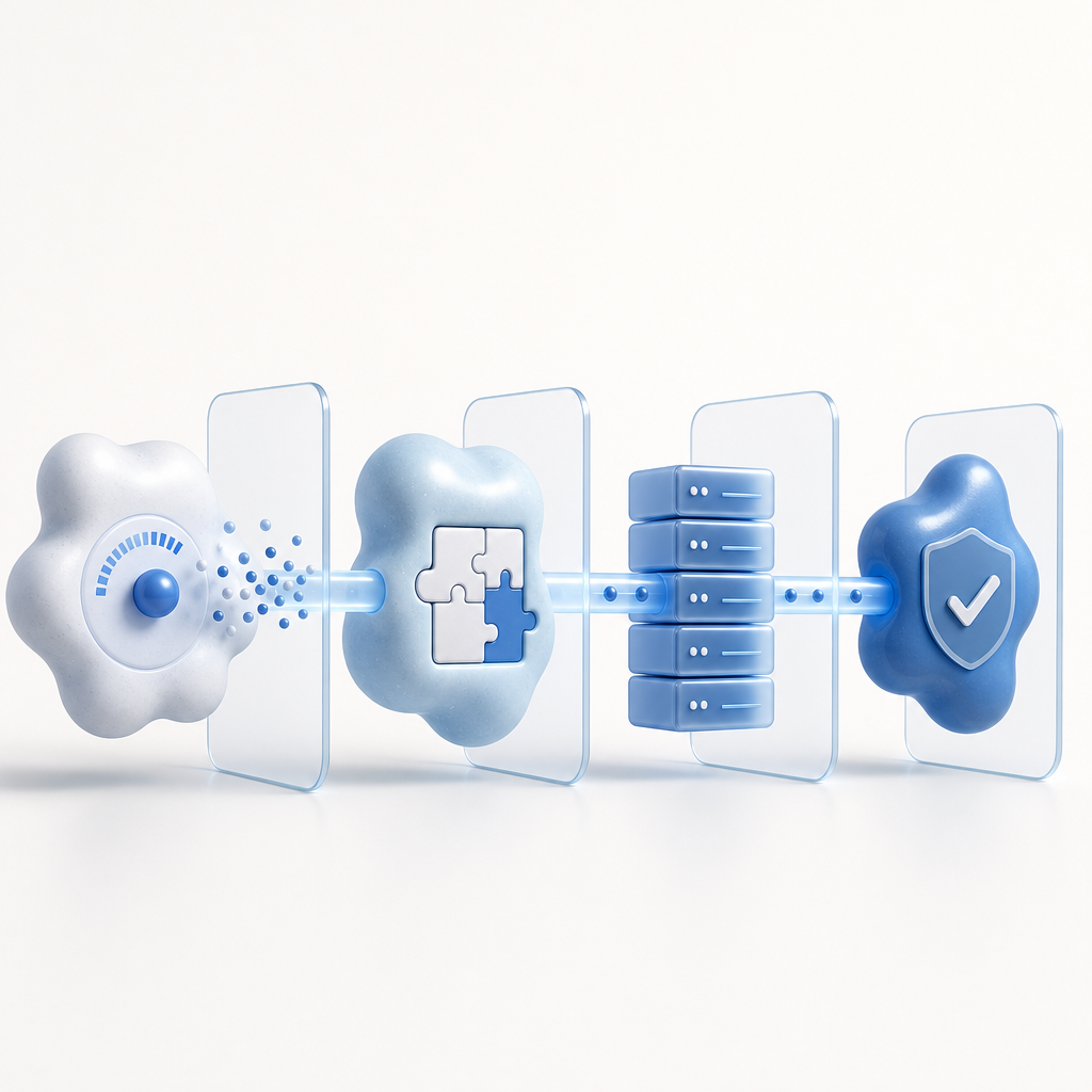 layered security pipeline with risk scoring, captcha challenge, server validatio