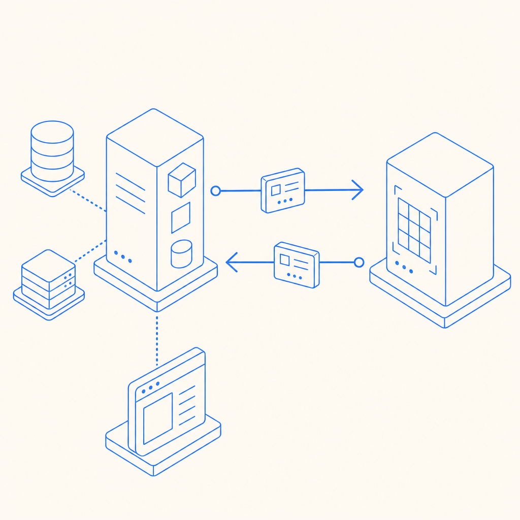 flow diagram illustrating API calls between Python service and CAPTCHA provider