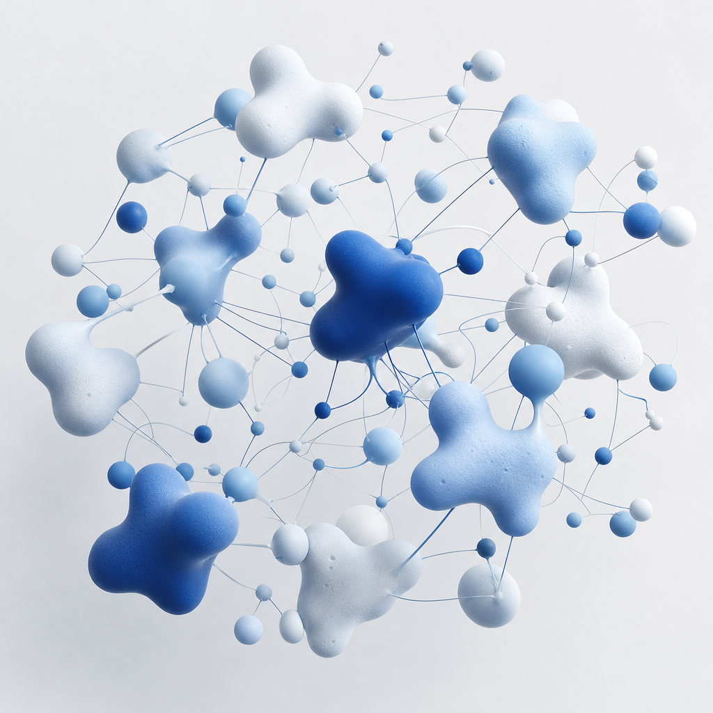 abstract network nodes representing bot detection complexity
