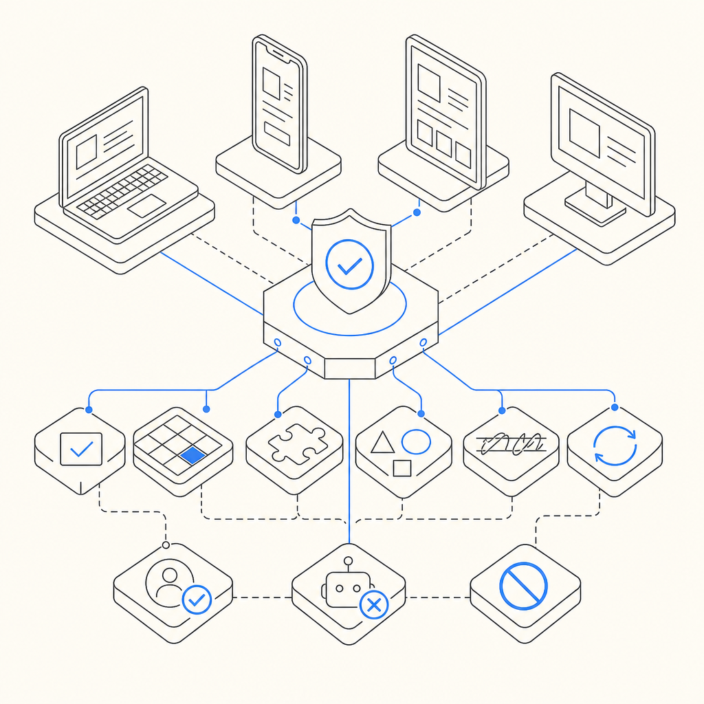abstract comparison of CAPTCHA solutions across platforms