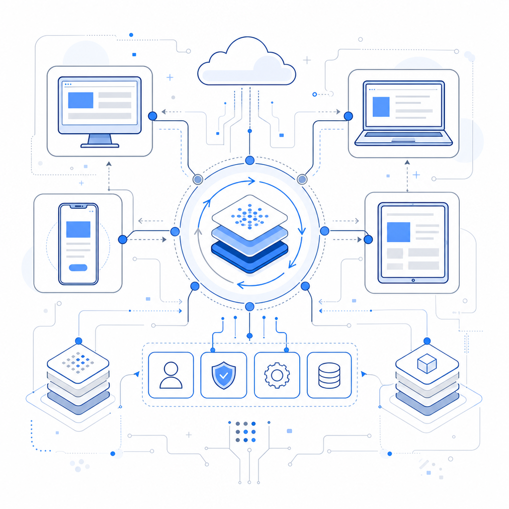 schematic showing multi-platform integration capabilities of CaptchaLa