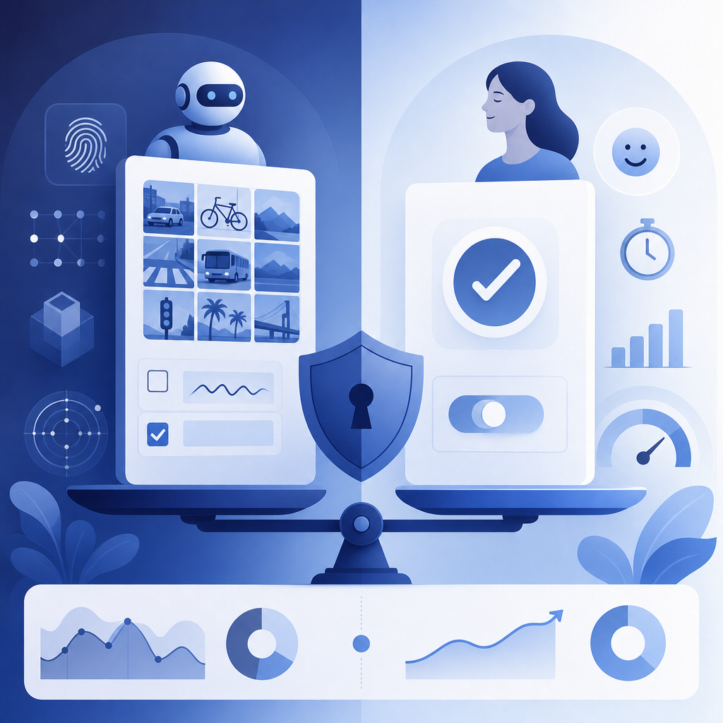 Comparative diagram of captcha plugin features and user experience