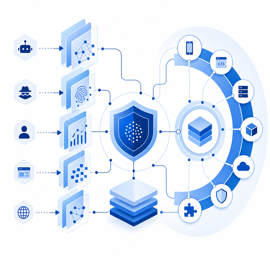 diagram comparing bot detection approaches and SDK ecosystems