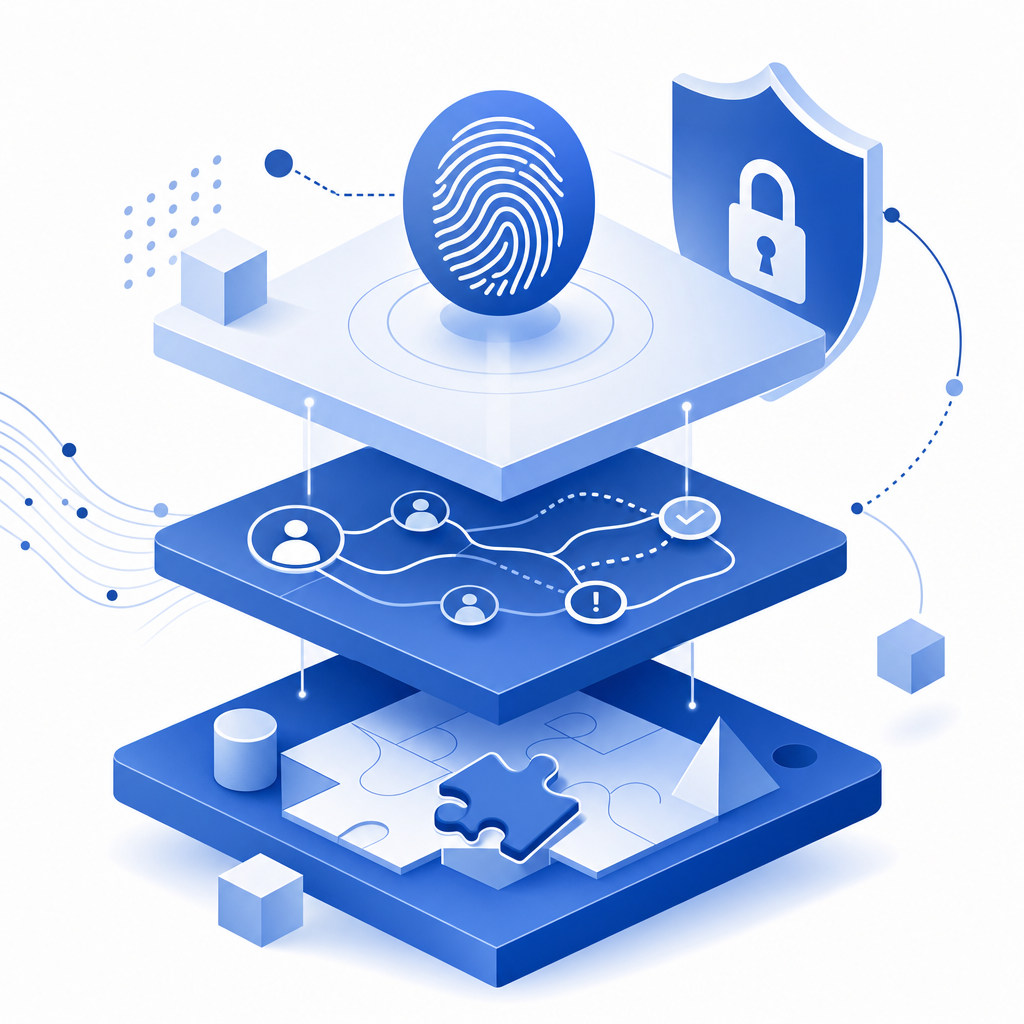 layered security stack integrating fingerprinting, behavior, and CAPTCHA