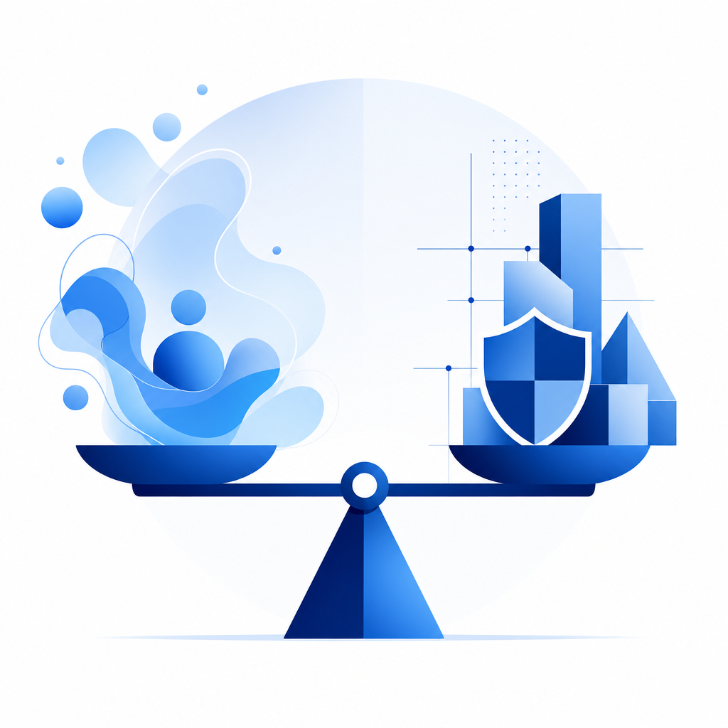 conceptual diagram of balancing user experience with bot security