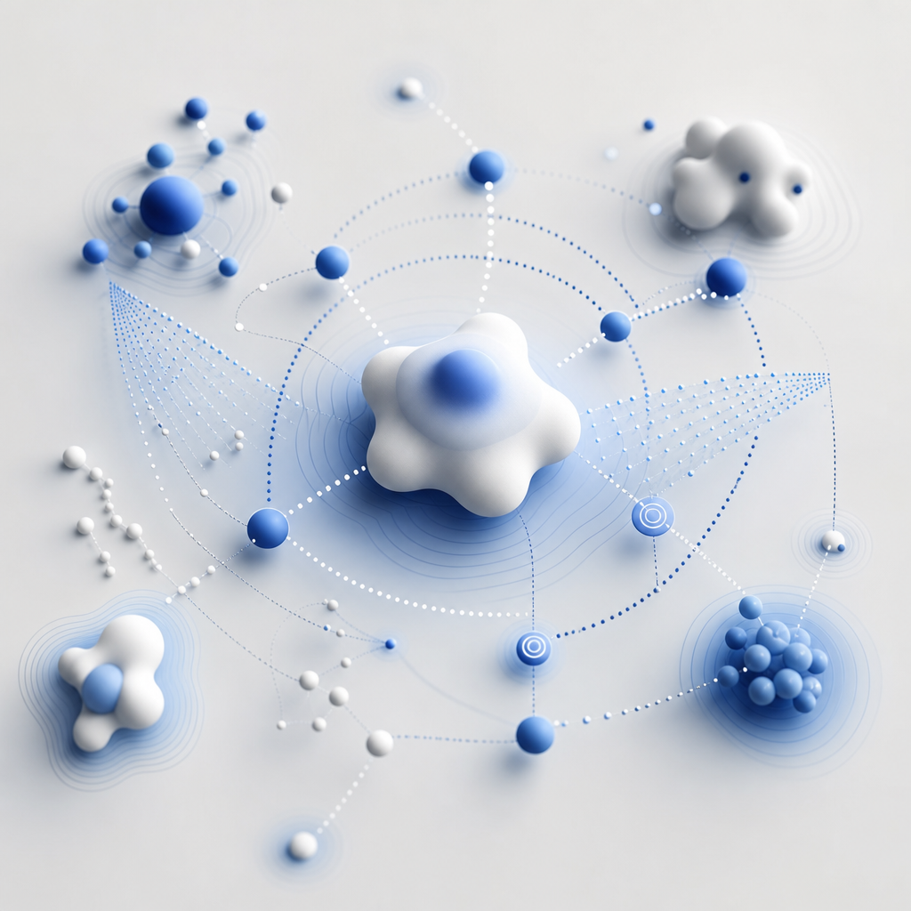 abstract diagram of bot detection patterns and scanning signals