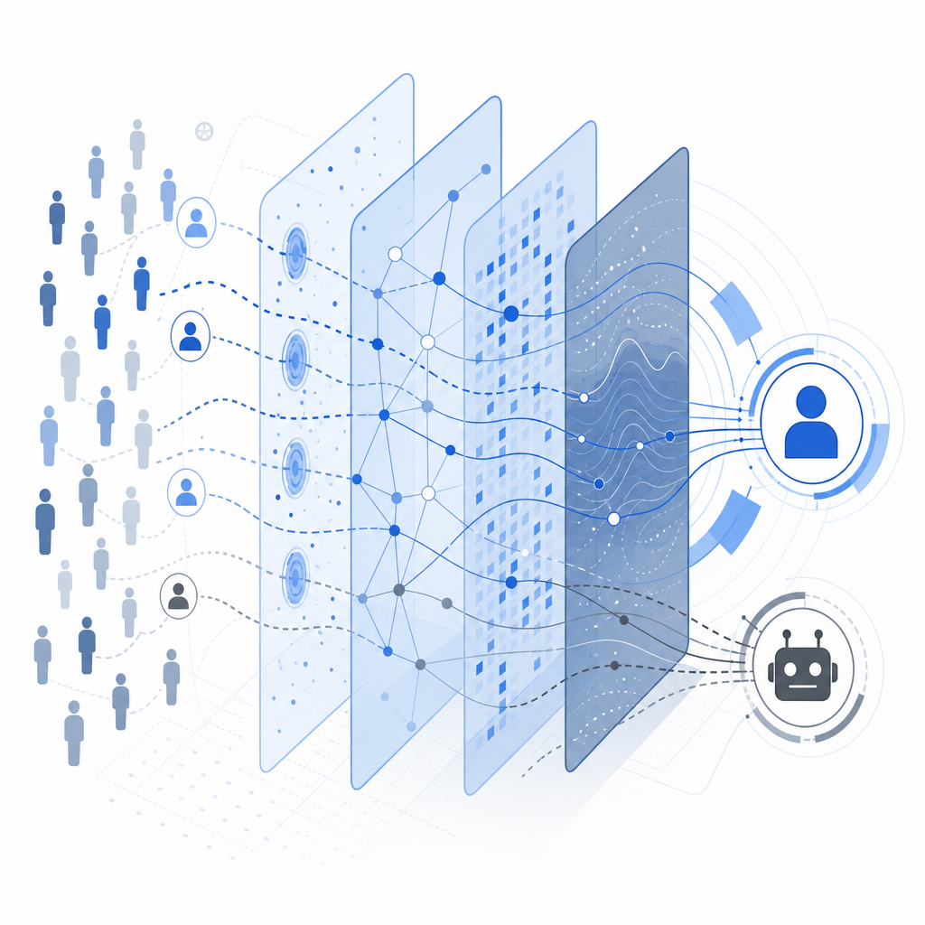 layered detection systems analyzing user behavior to identify bots