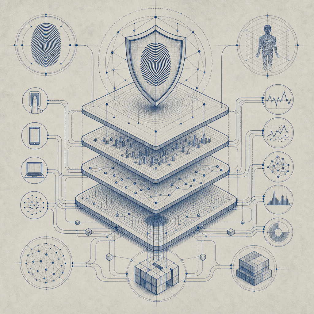 layered security model combining fingerprinting and behavioral analytics