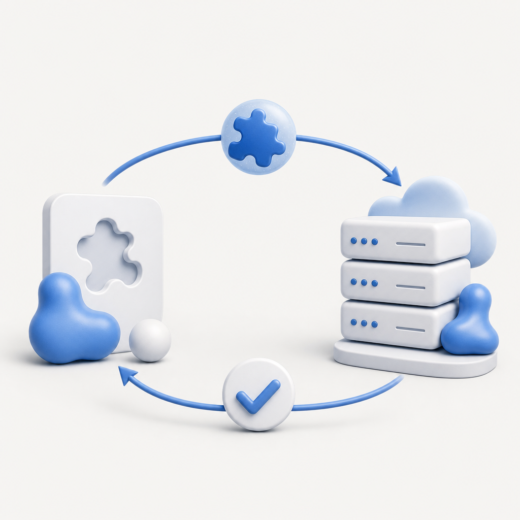 diagram showing captcha token verification flow from client to server and back