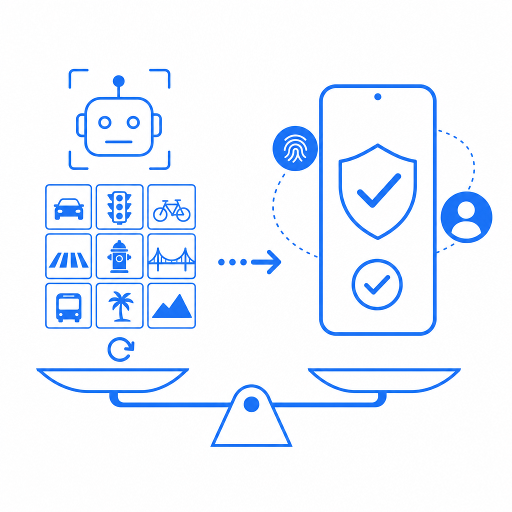 abstract visual comparing captcha options for android