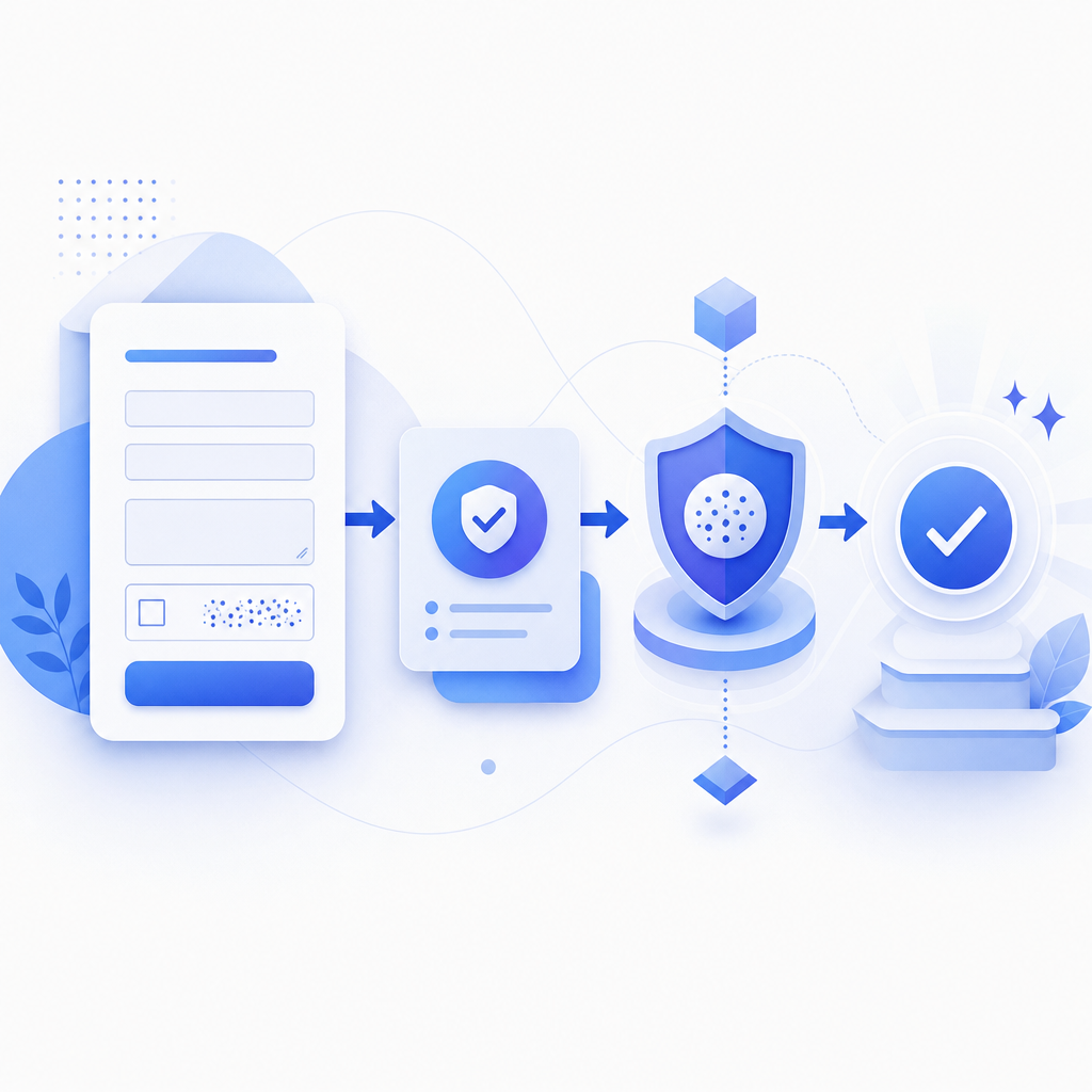 diagram showing Laravel form flow with CAPTCHA validation