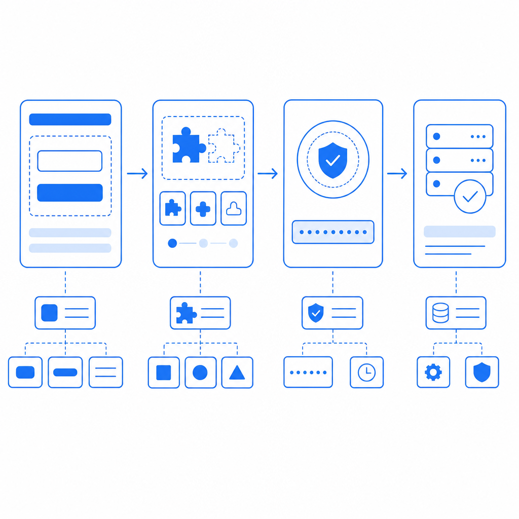 component-based Vue integration of captcha flow