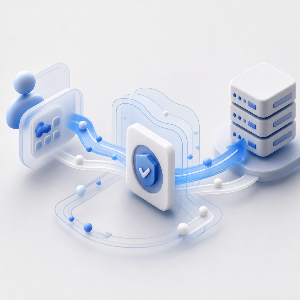 abstract flow of CAPTCHA validation in Laravel server-client interaction
