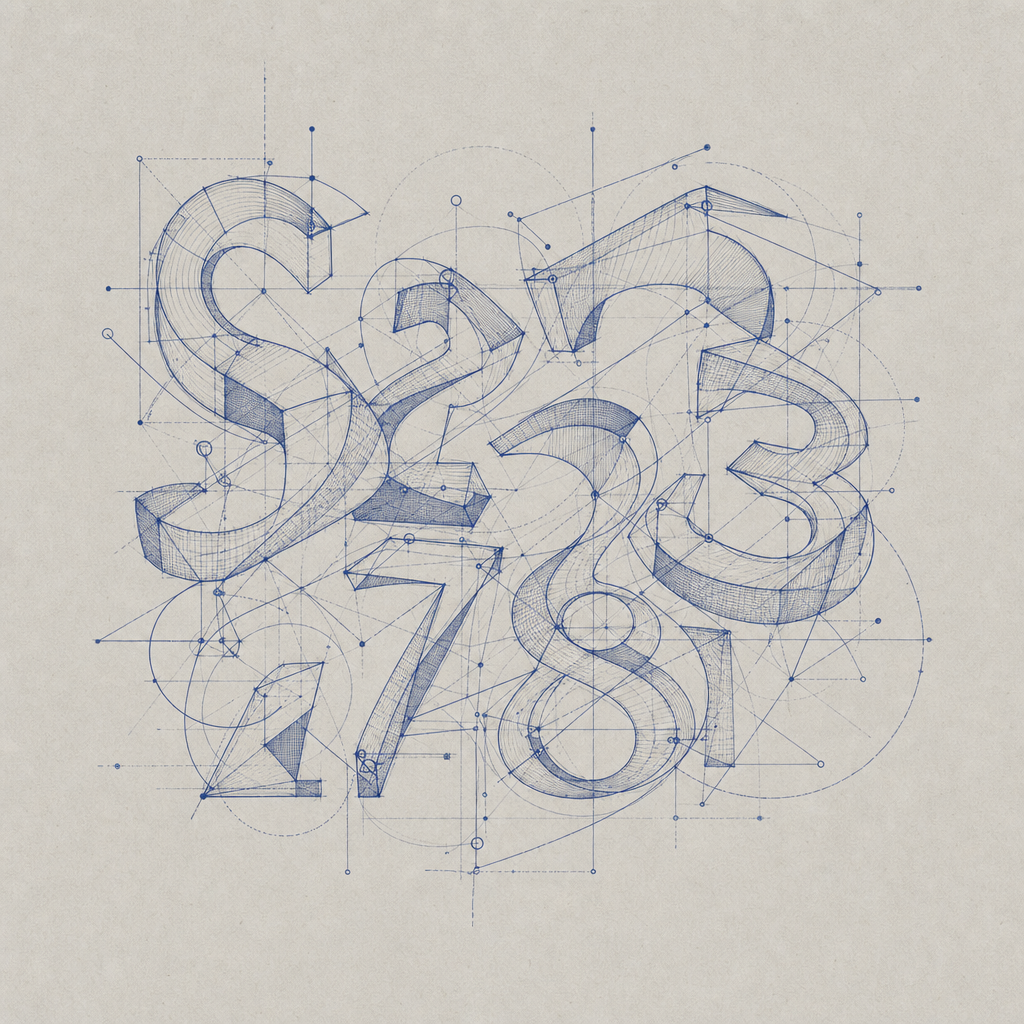 abstract visual of distorted letters and numbers forming a captcha challenge