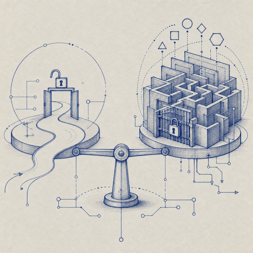 conceptual comparison of CAPTCHA usability and security trade-offs