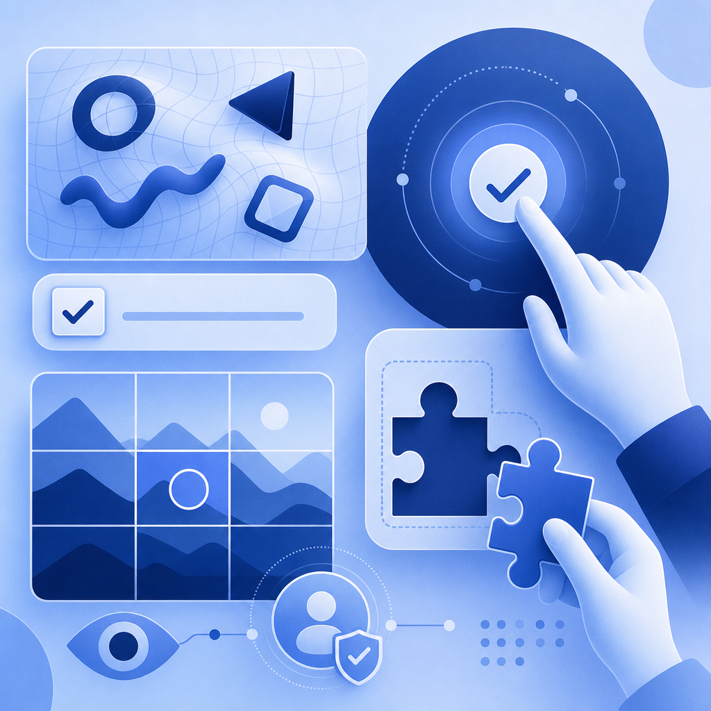 conceptual comparison of CAPTCHA styles and user interaction