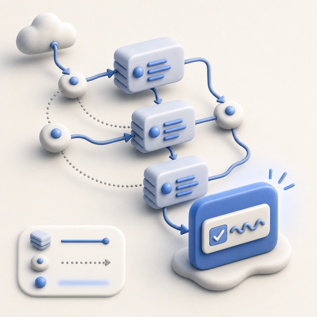 abstract diagram of script loading and CAPTCHA rendering dependencies