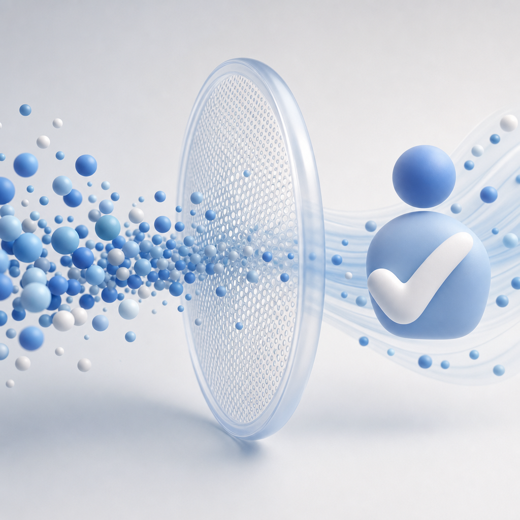 abstract concept of web traffic filtering and human verification